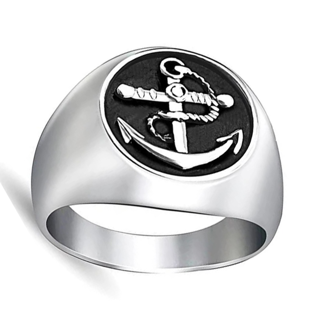 Eternal Sparkles Men's Stainless Steel Montana Blue United States Coast  Guard Ring (8)|Amazon.com