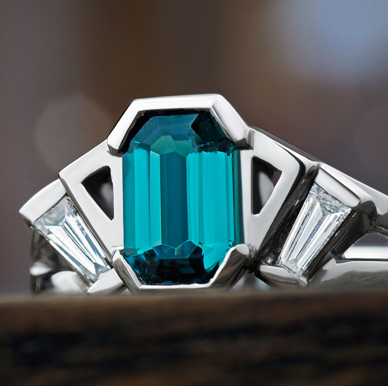 Ring 10346 Unique Art Deco Inspired Ring 9
